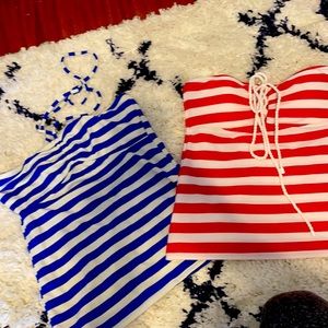 2 Ralph Lauren tankini tops sz Small